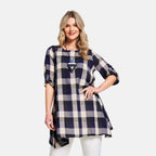 Woven Tunic (Size - 12) - Navy