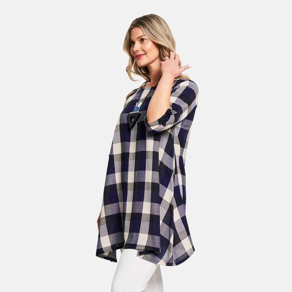 Woven Tunic (Size - 12) - Navy