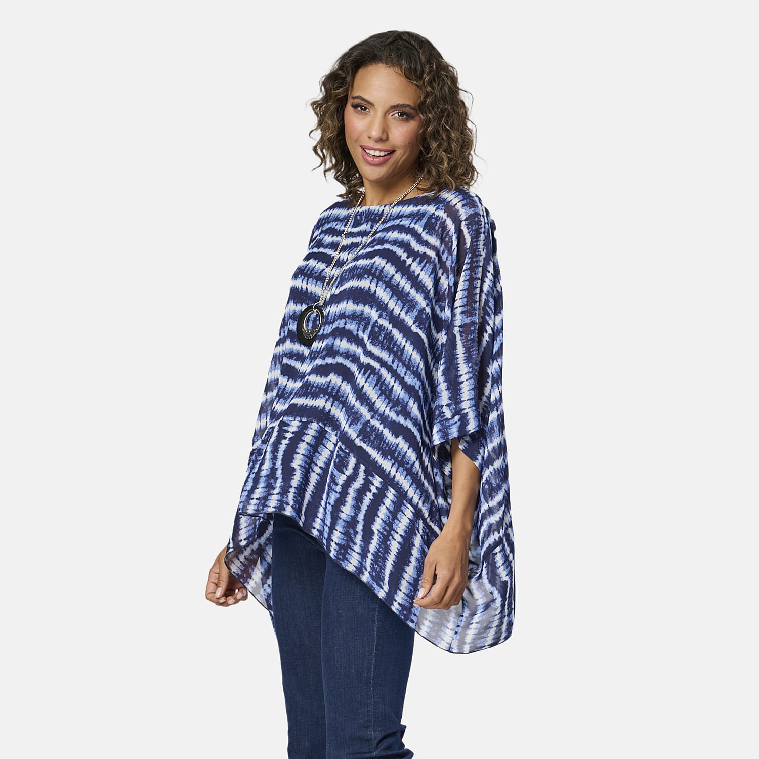 Woven Top (Size - 10) - Denim