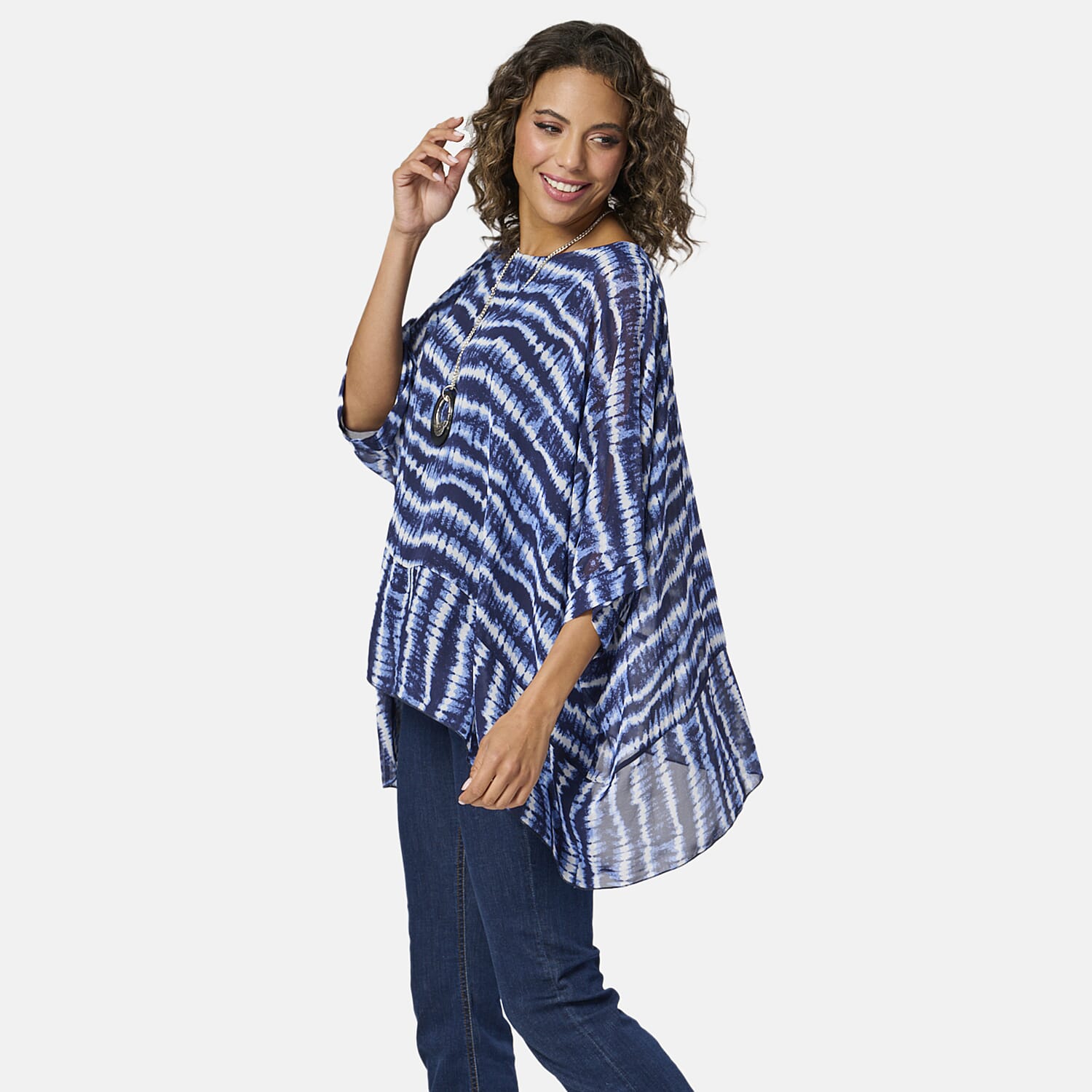 Woven Top (Size - 10) - Denim