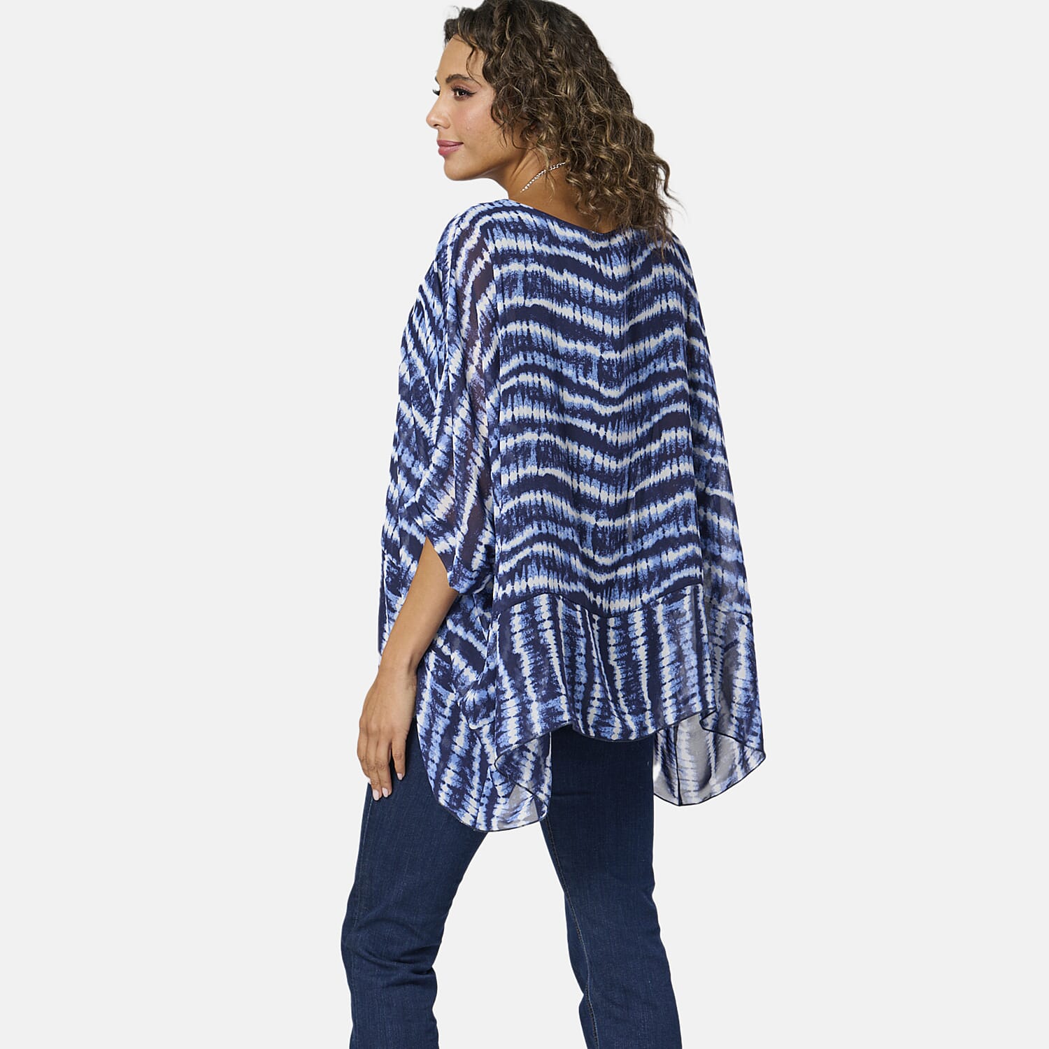 Woven Top (Size - 10) - Denim