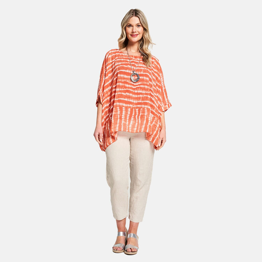 Woven Top (Size - 12) - Peach