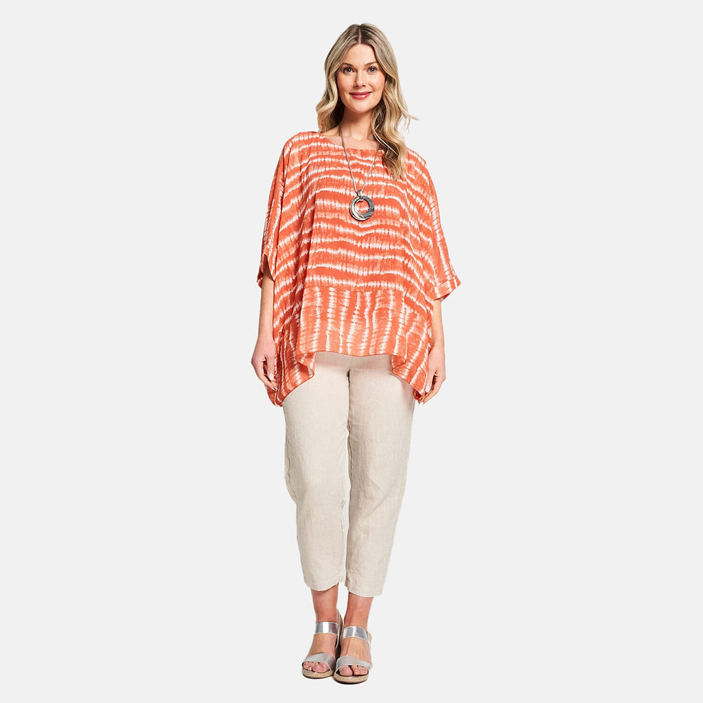 Woven Top (Size - 12) - Peach