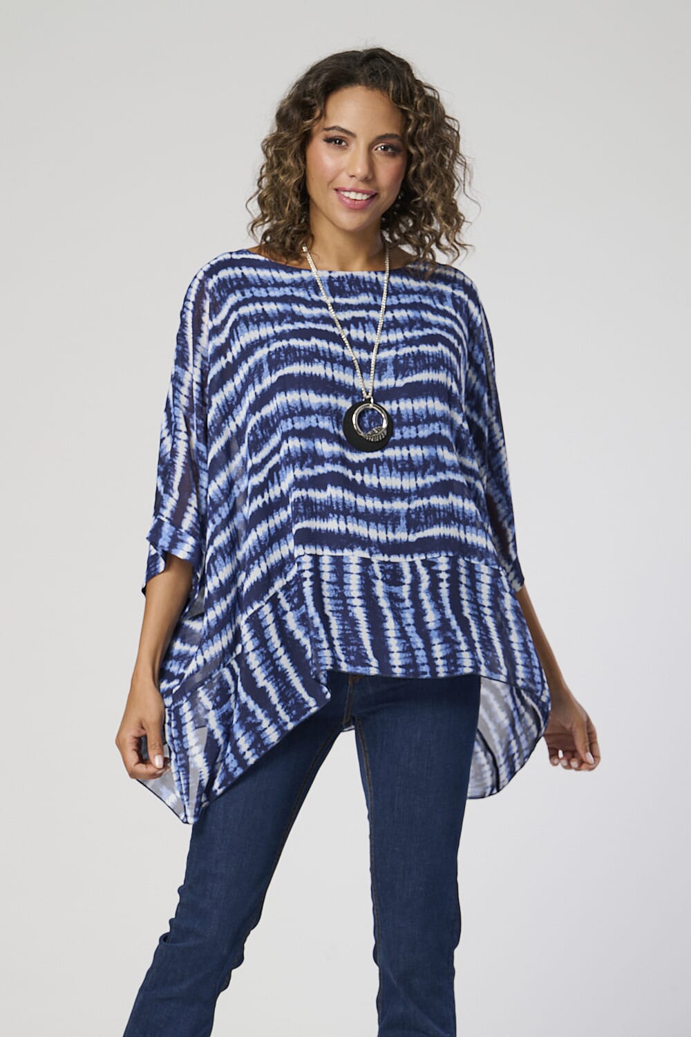 Woven Top (Size - 16) - Denim