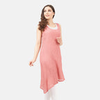 Cotton Woven Dress (Size - 8) - Terracotta