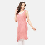 Cotton Woven Dress (Size - 8) - Terracotta