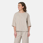 Woven Top (Size - 12) - Stone