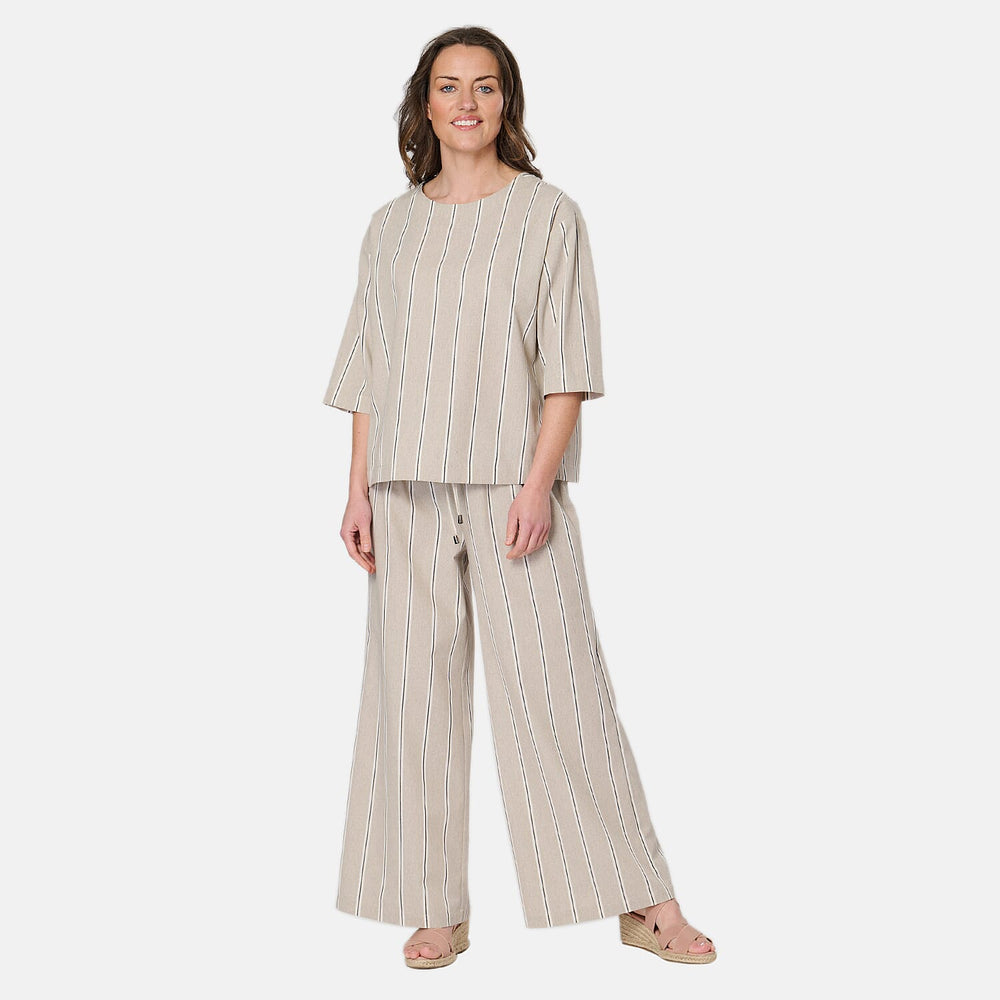 Woven Top (Size - 12) - Stone