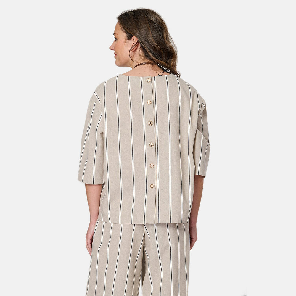 Woven Top (Size - 12) - Stone