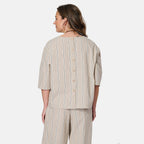 Woven Top (Size - 12) - Stone