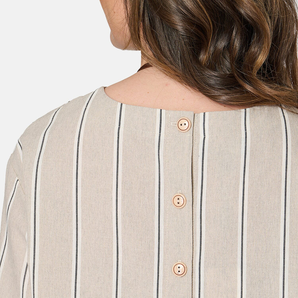 Woven Top (Size - 12) - Stone