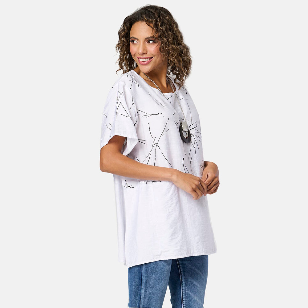 IW Woven Top (Size - 12) - White