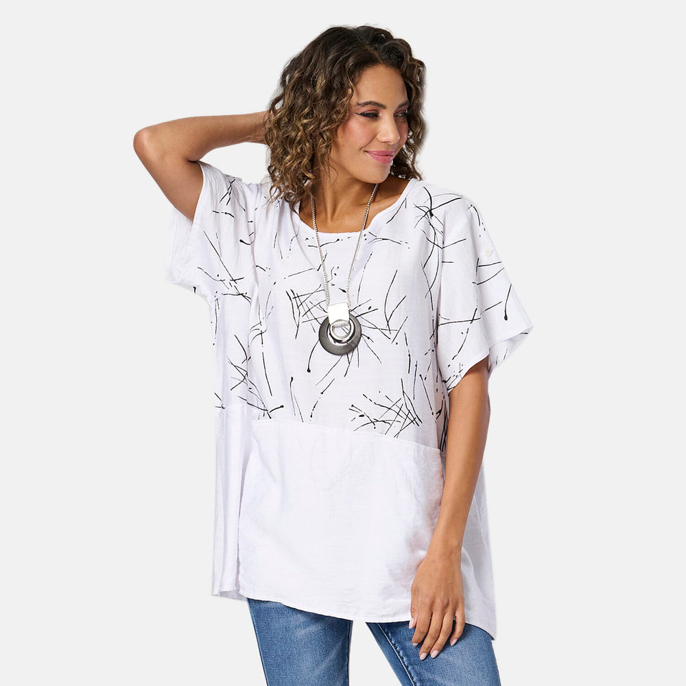 IW Woven Top (Size - 16) - White