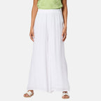 Woven Jean and Pant-Trouser (Size - 18) - White