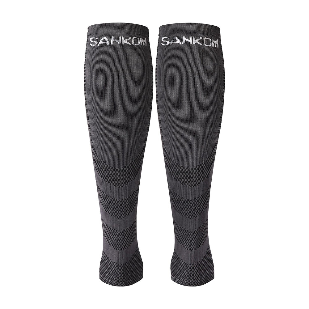 SANKOM Active Compression Calf and Arm Sleeves Set (Size L-XL, 49-51 cm) - Grey