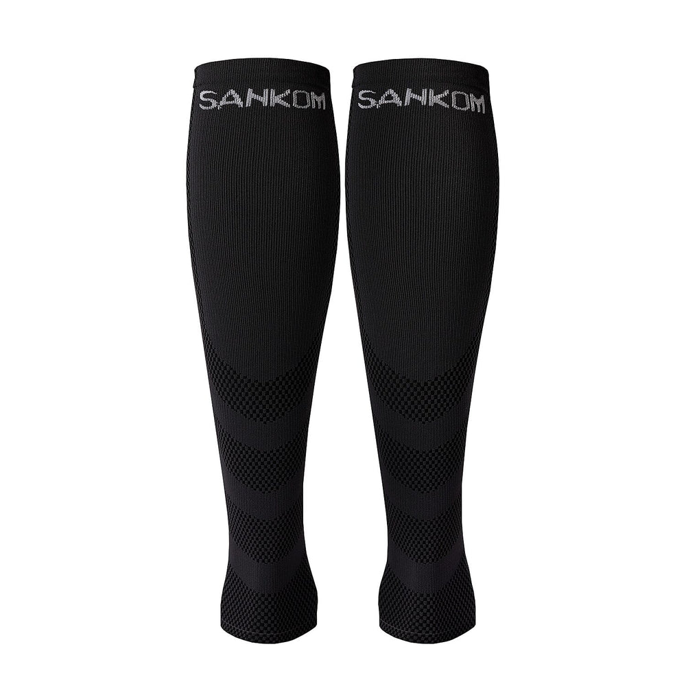 SANKOM Active Compression Calf and Arm Sleeves Set (Size L-XL, 49-51 cm) - Black