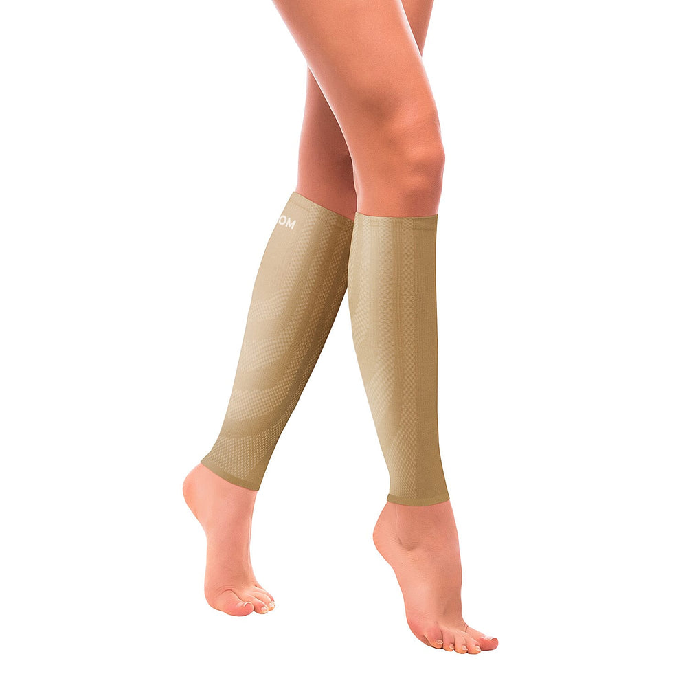 SANKOM Active Compression Calf and Arm Sleeves Set (Size L-XL, 49-51 cm) - Beige