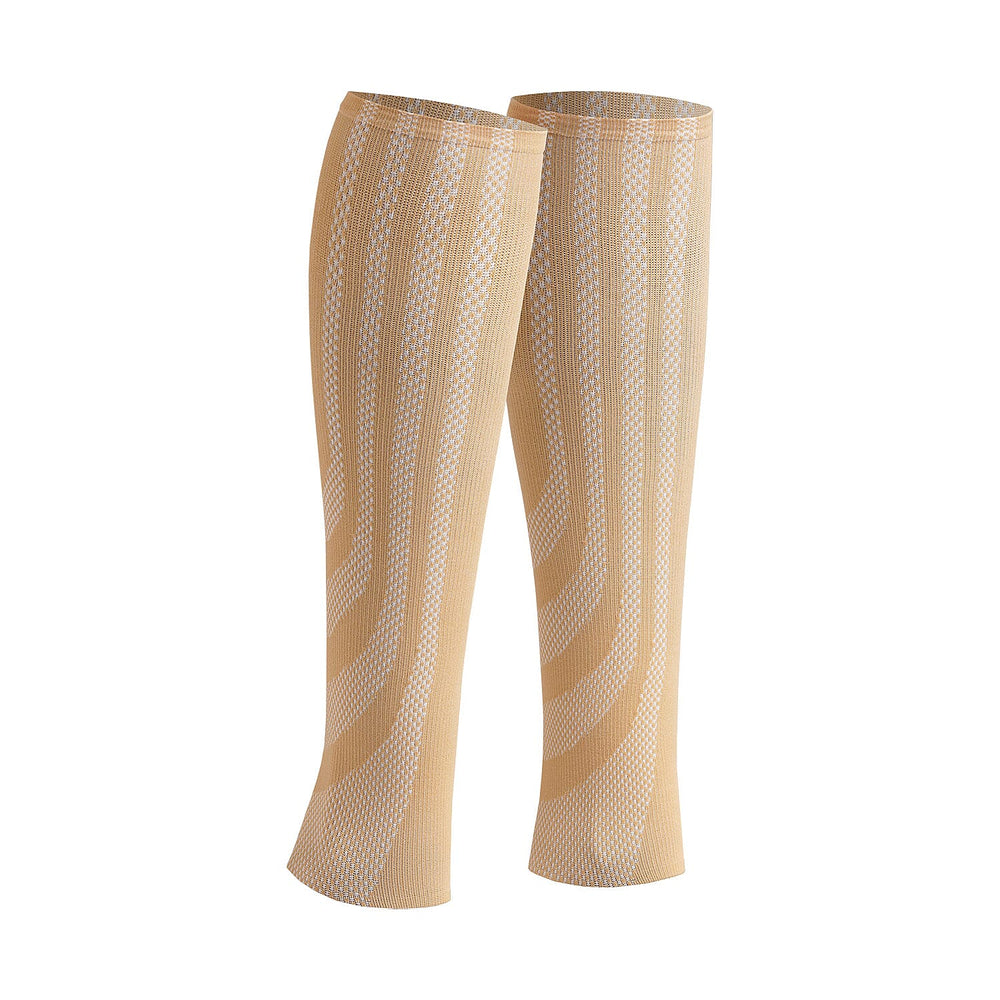 SANKOM Active Compression Calf and Arm Sleeves Set (Size L-XL, 49-51 cm) - Beige