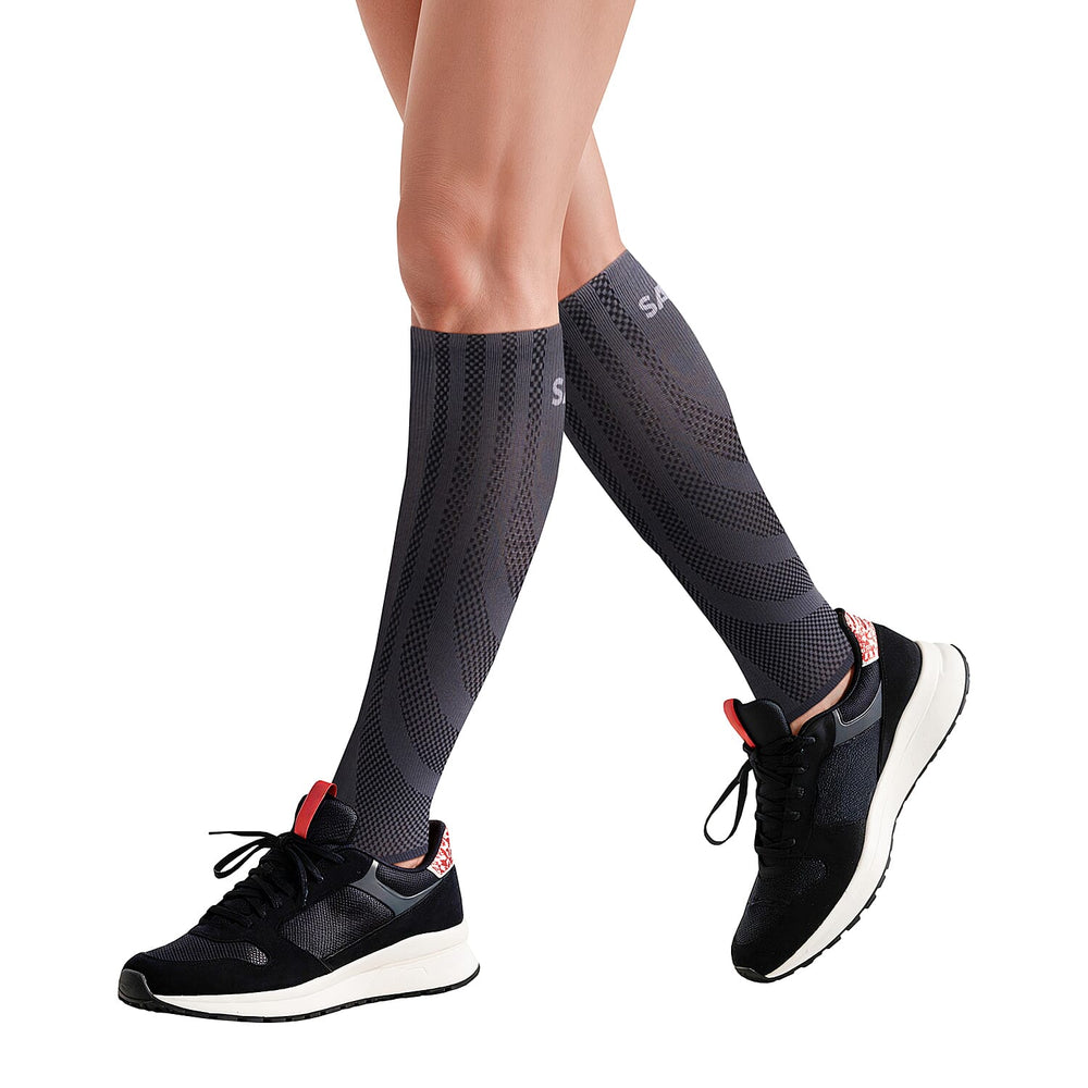 SANKOM Active Compression Calf and Arm Sleeves Set (Size S-M, 46-48 cm) - Grey