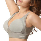 SANKOM SWITZERLAND Bamboo Bra For Back Support - Grey (Size XXXL Size 24-26)