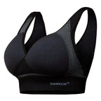 SANKOM SWITZERLAND Patent Aloe Vera Bra For Back Support - Black (Size XXXL 22-24)