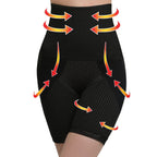 SANKOM SWITZERLAND Patent Aloe Vera Fibres Posture Correction Shapers Shorts - Black (UK Size L-XL- 16-18)