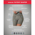 SANKOM SWITZERLAND Patent Cooling Effect Fibres Posture Correction Shapers Shorts - Beige (UK Size L-XL- 16 to 18)