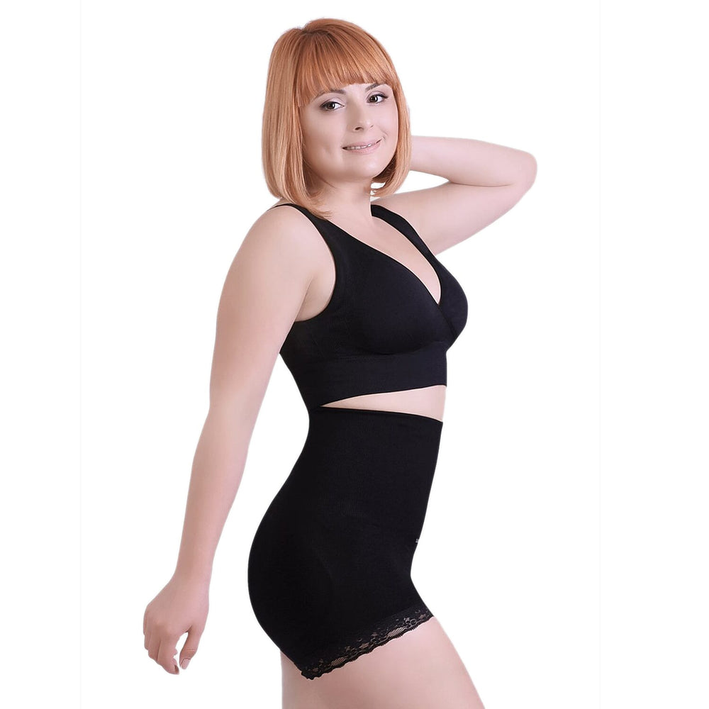 Sankom Switzerland Patent Premium Aloe Vera Black High Waisted Briefs (Size L-XL, 14-16)