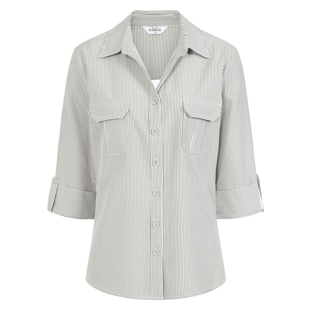 SEERSUCKER BLOUSE WITH CAMI