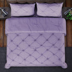 4 Piece Set Solid Microfibre 1  Comforter(225x220 Cm),1 Fitted Sheet (140x190 Cm)  - Lavender