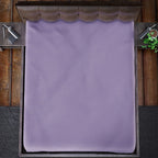 4 Piece Set Solid Microfibre 1  Comforter(225x220 Cm),1 Fitted Sheet (140x190 Cm)  - Lavender