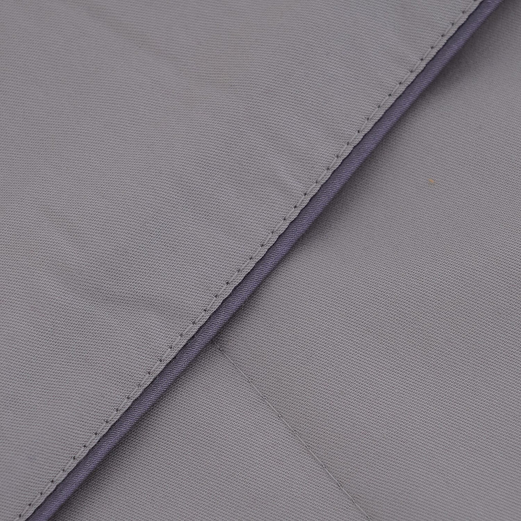 Deluxe Range 100% Mulberry Silk Quilt with 100% Cotton Cover - Light Grey (Size King)