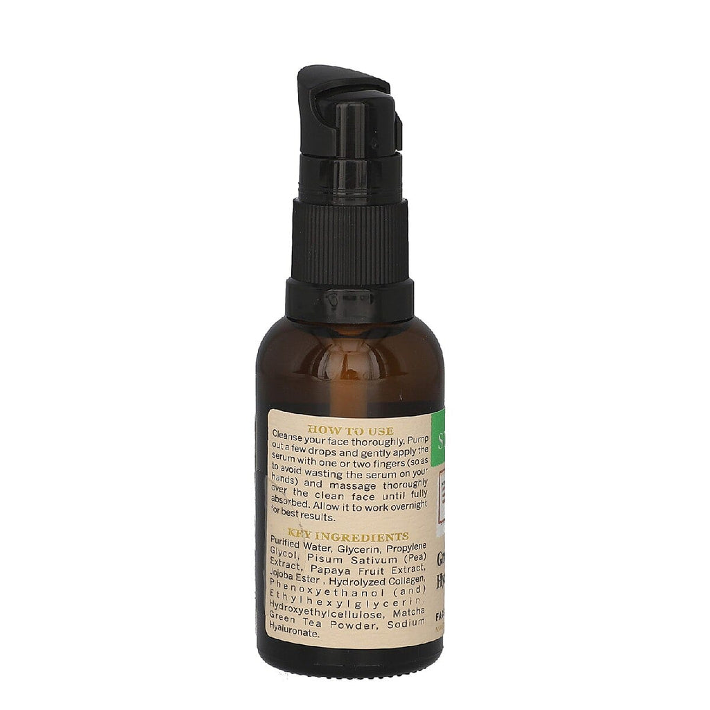 SHIZEN Combo of Fuji Matcha Green Tea Calming Gel For Skin De-tox - Green Tea (100 ml) - Hyaluronic Facial Serum (30 ml) - Moisturizing Green Tea - Hyaluronic Face Day Cream For Brightening - Tight