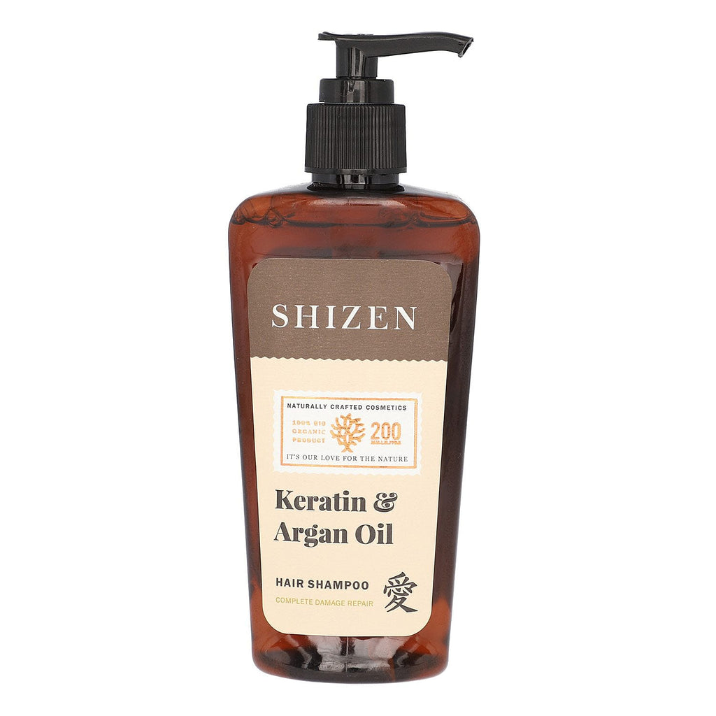 SHIZEN Keratin Argan - Oil Hair Shampoo 200ML - 100% Organic