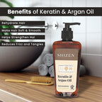 SHIZEN Keratin Argan - Oil Hair Shampoo 200ML - 100% Organic