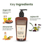 SHIZEN Keratin Argan - Oil Hair Shampoo 200ML - 100% Organic