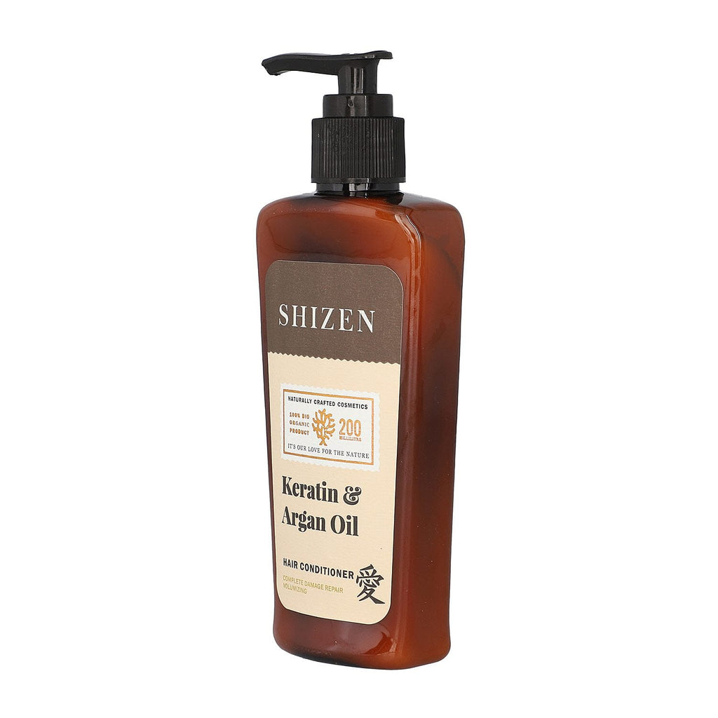 SHIZEN Keratin - Argan Oil Hair Conditioner - Nature of Love, Smooth Hair, Tangle Free (200 ml) 100% Organic