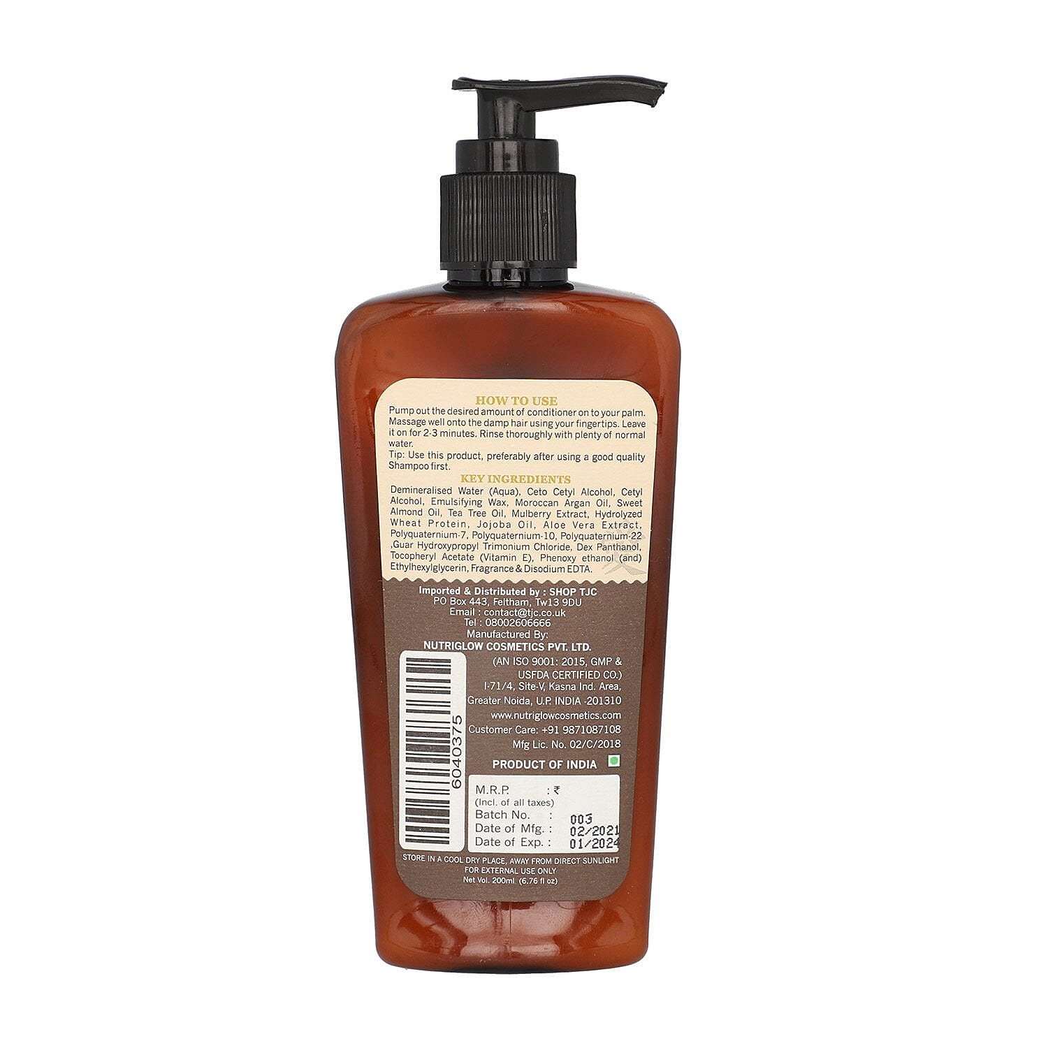 SHIZEN Keratin - Argan Oil Hair Conditioner - Nature of Love, Smooth Hair, Tangle Free (200 ml) 100% Organic