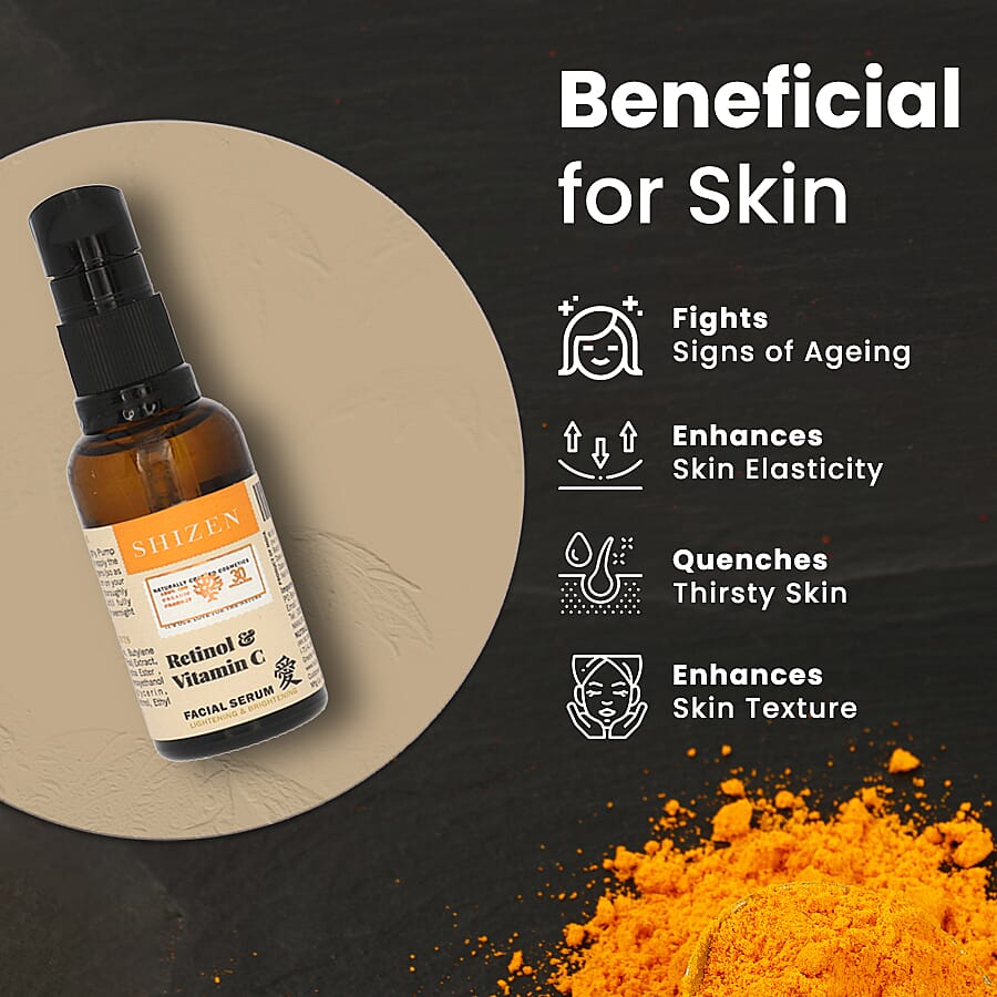 SHIZEN- Retinol & Vitamin C Facial Serum - 30ml