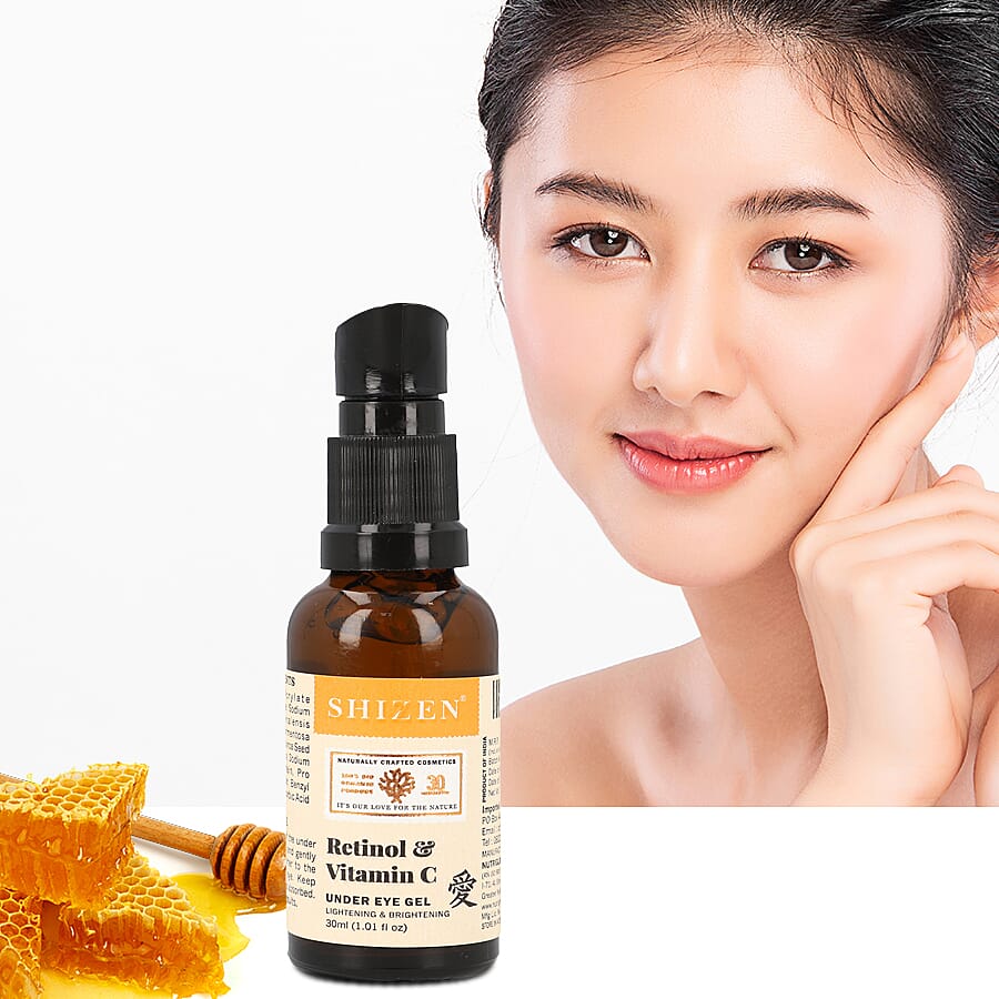 SHIZEN- Retinol - Vitamin C Under Eye Gel 100% Organic - 30ml