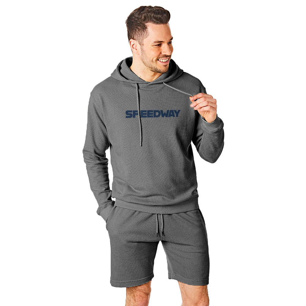 SPEEDWAY Mens Cotton Blend Tracksuit (Size XL) - Blue