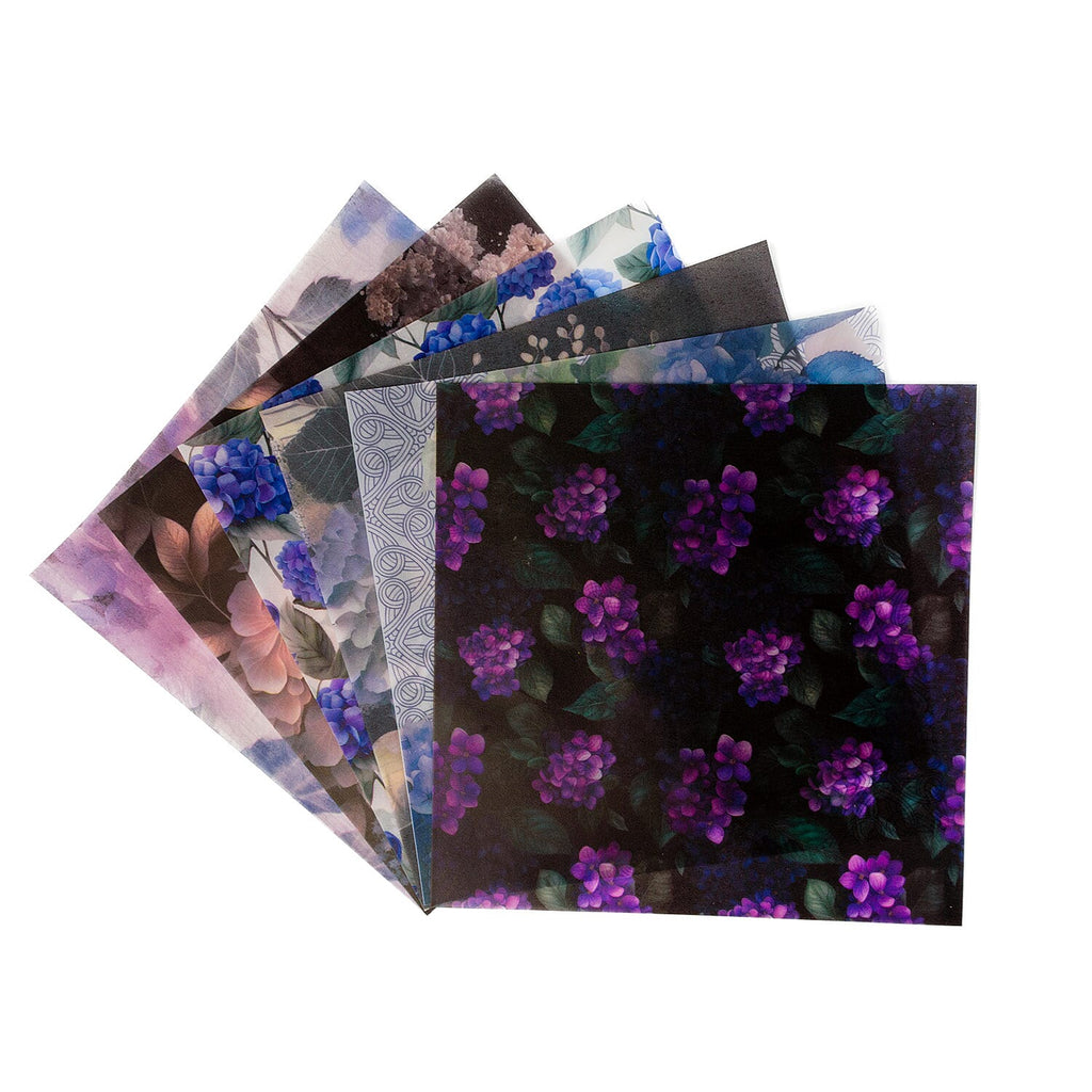 "EXCLUSIVE TO IDEAL WORLD  STENCIL DIE AND PAPER COLLECTION - FLORAL FUSHION   "