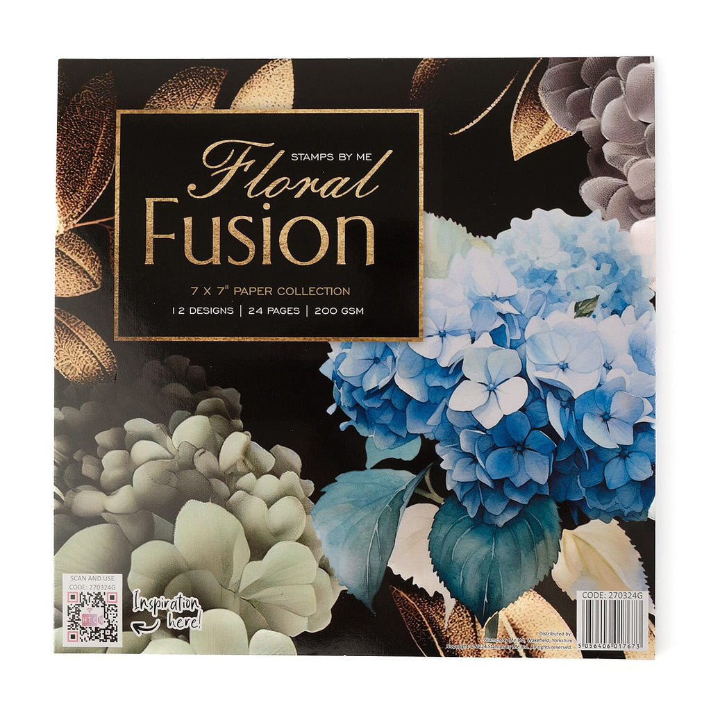 "EXCLUSIVE TO IDEAL WORLD  STENCIL DIE AND PAPER COLLECTION - FLORAL FUSHION   "