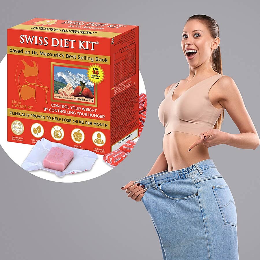 SWISS DIET KIT - Strawberry Flavour Dietary Candies Refill Pack (250g)