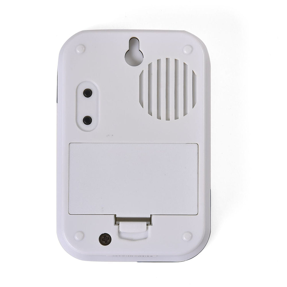 Battery-operated Wireless Doorbell with Remote Control (100 mts) - White & Blue