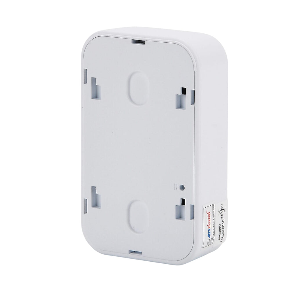 4K Smart Video Doorbell - Wide-Angle Lens, Night Vision, WiFi, 1000mAh Battery, Motion Alerts - 2-Way Talk - White