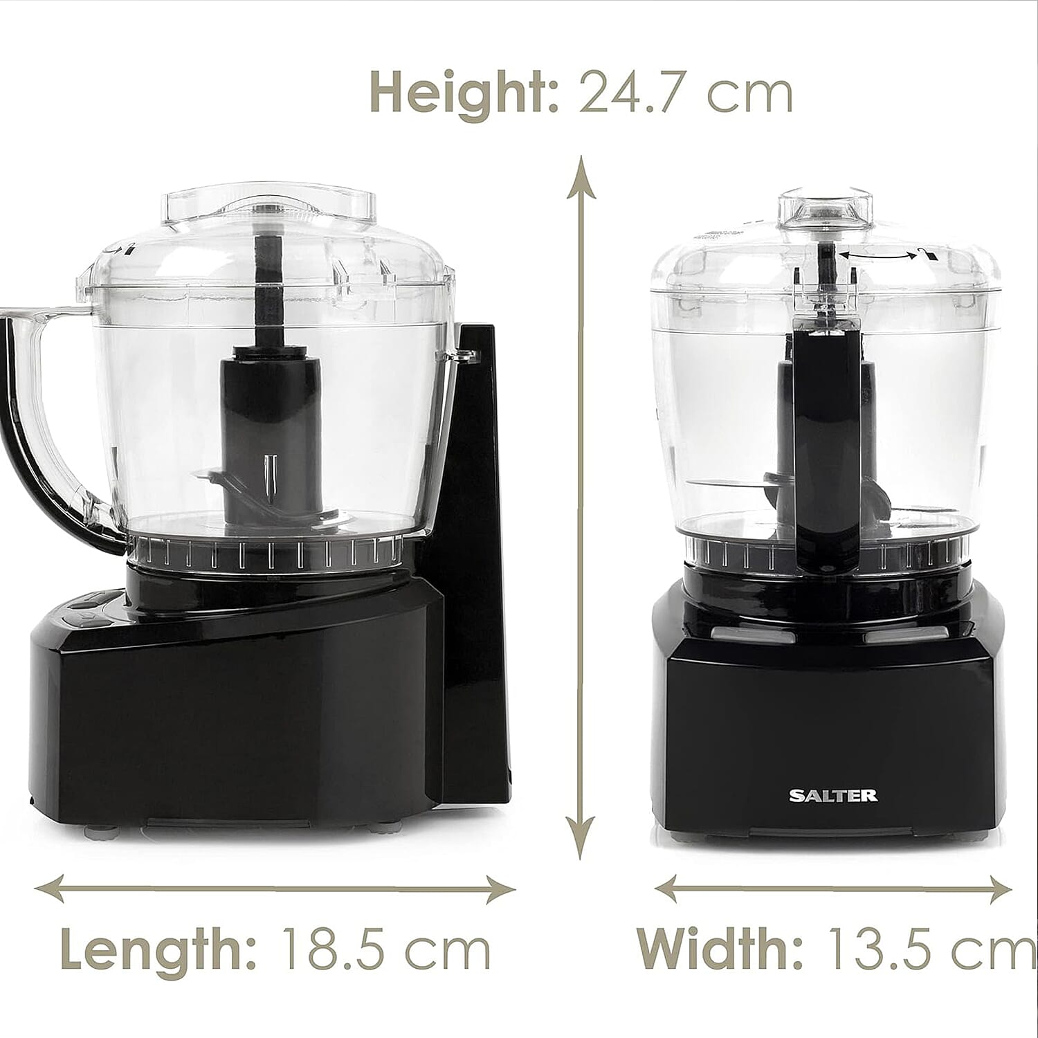 Salter Mini Food Processor Chopper 8-in-1 Cookware Set