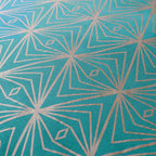 Samantha Faiers Caspia 100% Cotton Duvet Cover with 2 Pillowcases Double (Size 200x200 Cm) - Teal