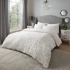 Samantha Faiers Deliah 100% Cotton Duvet Cover with 2 Pillowcases King (Size 230x220 Cm) - Blush & Gold