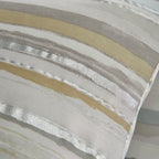 Samantha Faiers Serena Stripe 100% Cotton Duvet Cover Sets Super King (Size 260x220 Cm) - Mineral